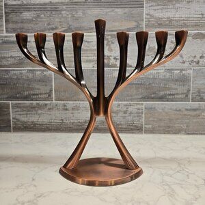 Contemporary Aluminum Menorah